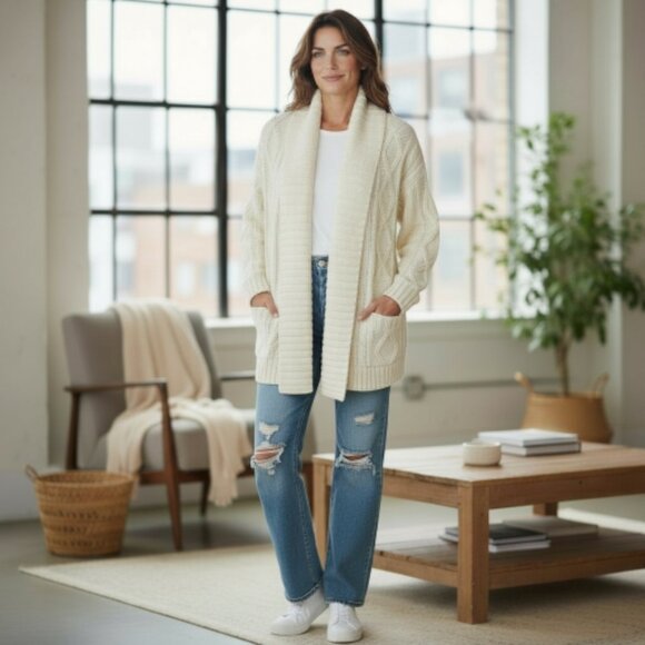 Vintage Fisherman Cardigan Sweater - Picture 1 of 11